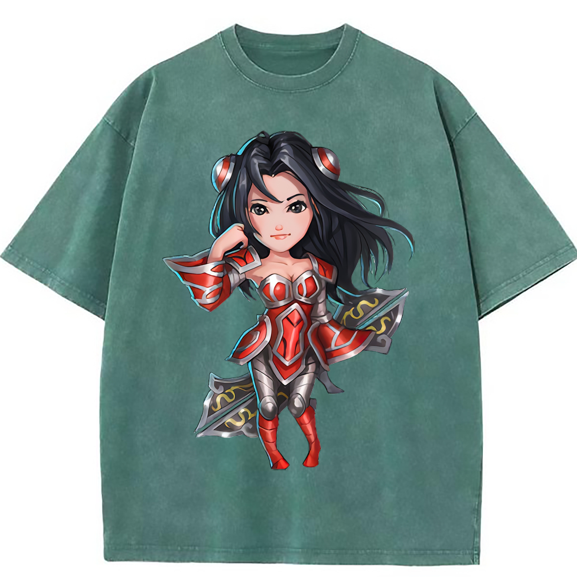 （画像用） リーグ・オブ・レジェンド League of Legends LOL 綿100% ヴィンテージ風 半袖Tシャツ（フロントプリント）